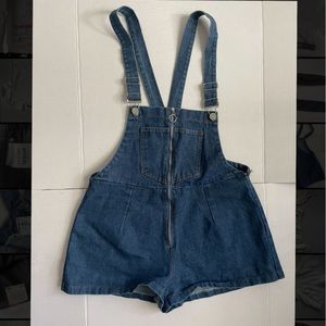 Blue Jean Overall shorts from Princess Polly